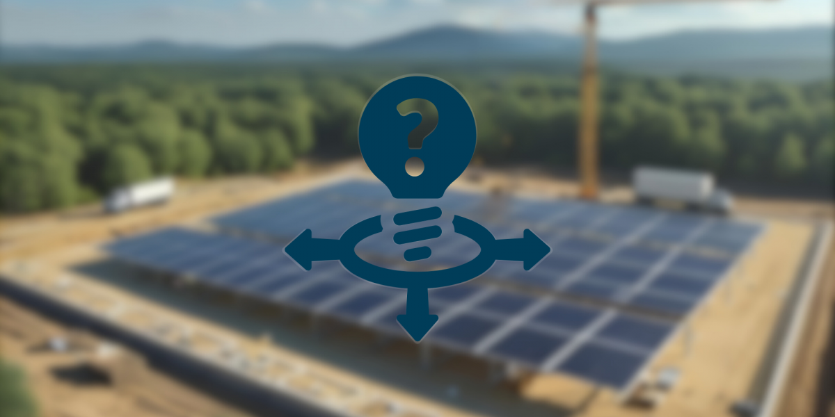 Freiflächen PV Anlage - KI generiert